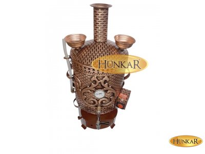 SEMAVER SADE ELEKTRİKLİ 2 DEMLİKLİ 30 LİTRE VERNİKLİ VE ESKİTMELİ ISI GÖSTERGELİ SU GÖSTERGELİ