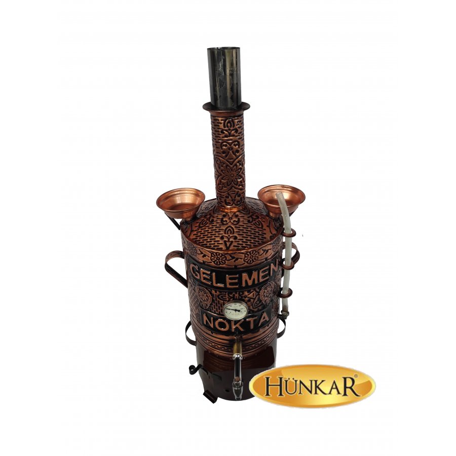 BASKILI 20 LİTRE BAKIR SEMAVER
