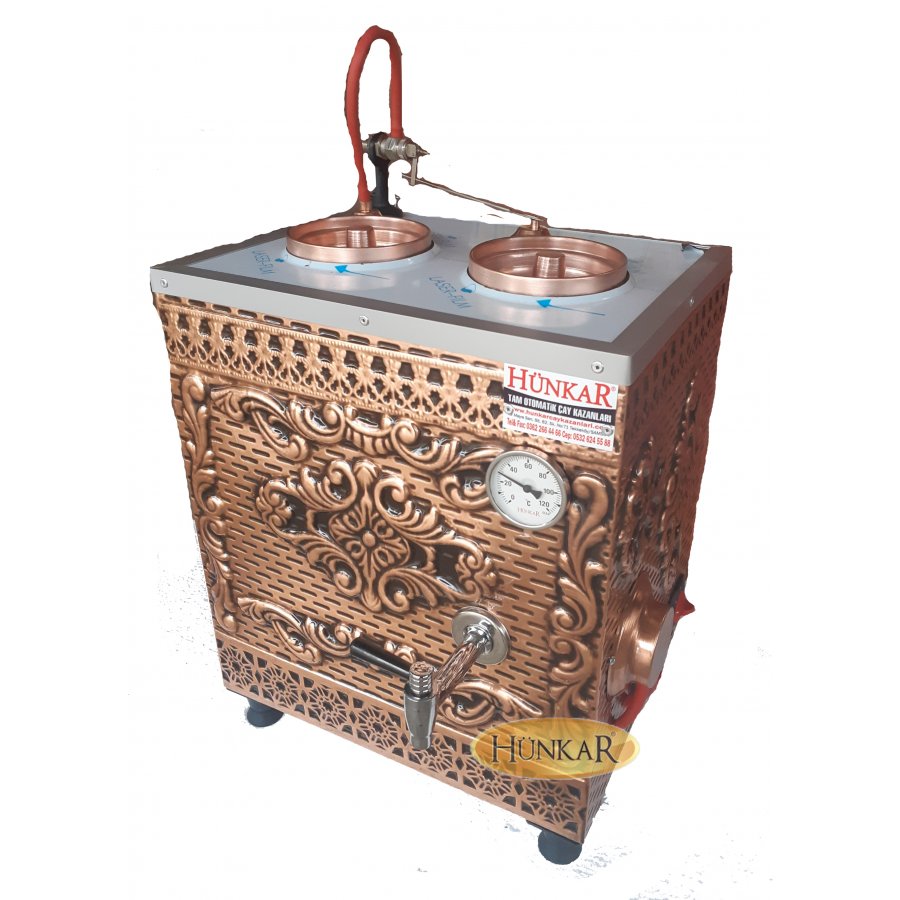 2'Lİ YENİ DESENLİ İÇ DIŞ BAKIR ELEKTRİKLİ ÇAY KAZANI
