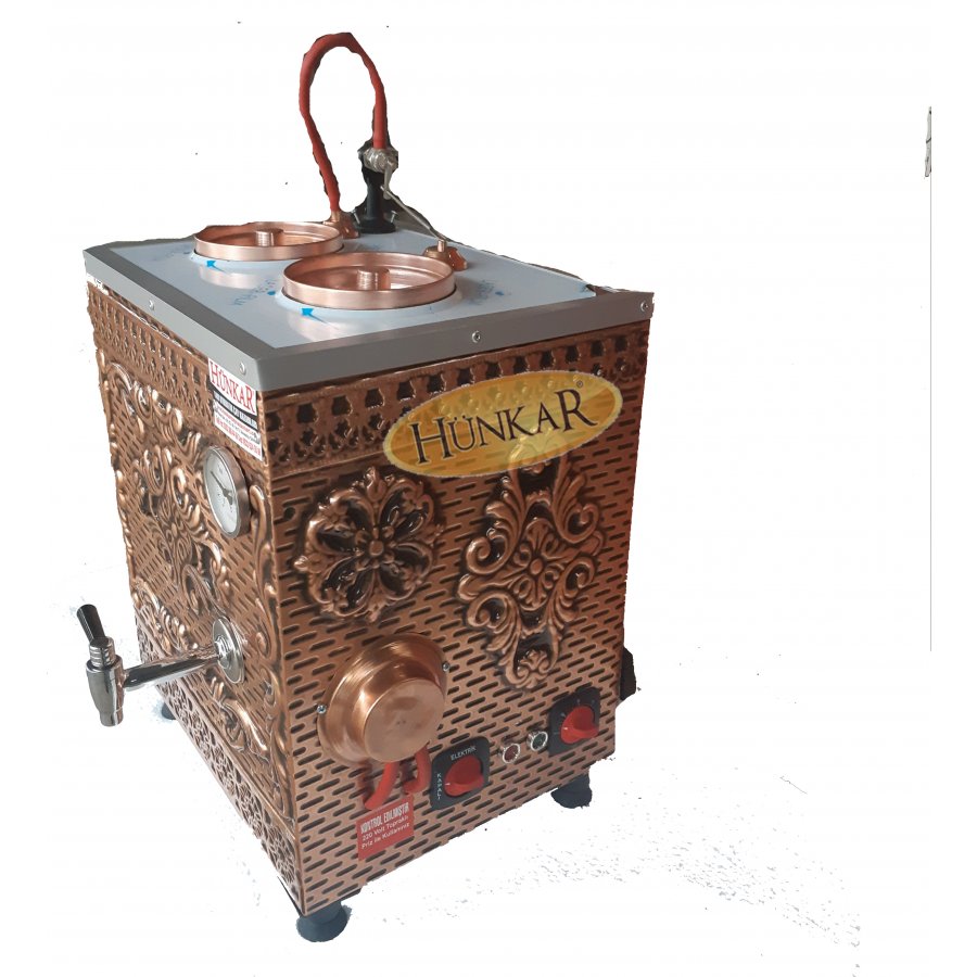 2'Lİ YENİ DESENLİ İÇ DIŞ BAKIR ELEKTRİKLİ ÇAY KAZANI