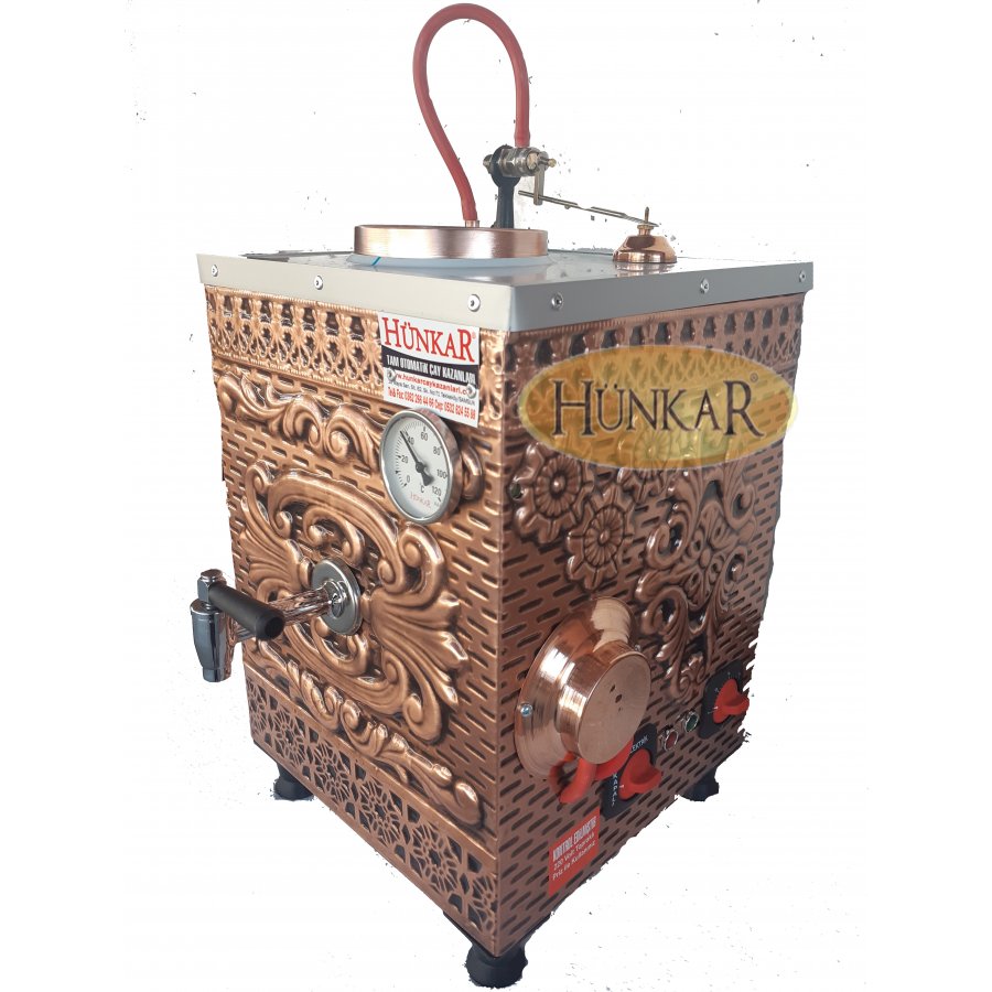 1 DEMLİKLİ İÇ DIŞ BAKIR ELEKTRİKLİ ÇAY KAZANI