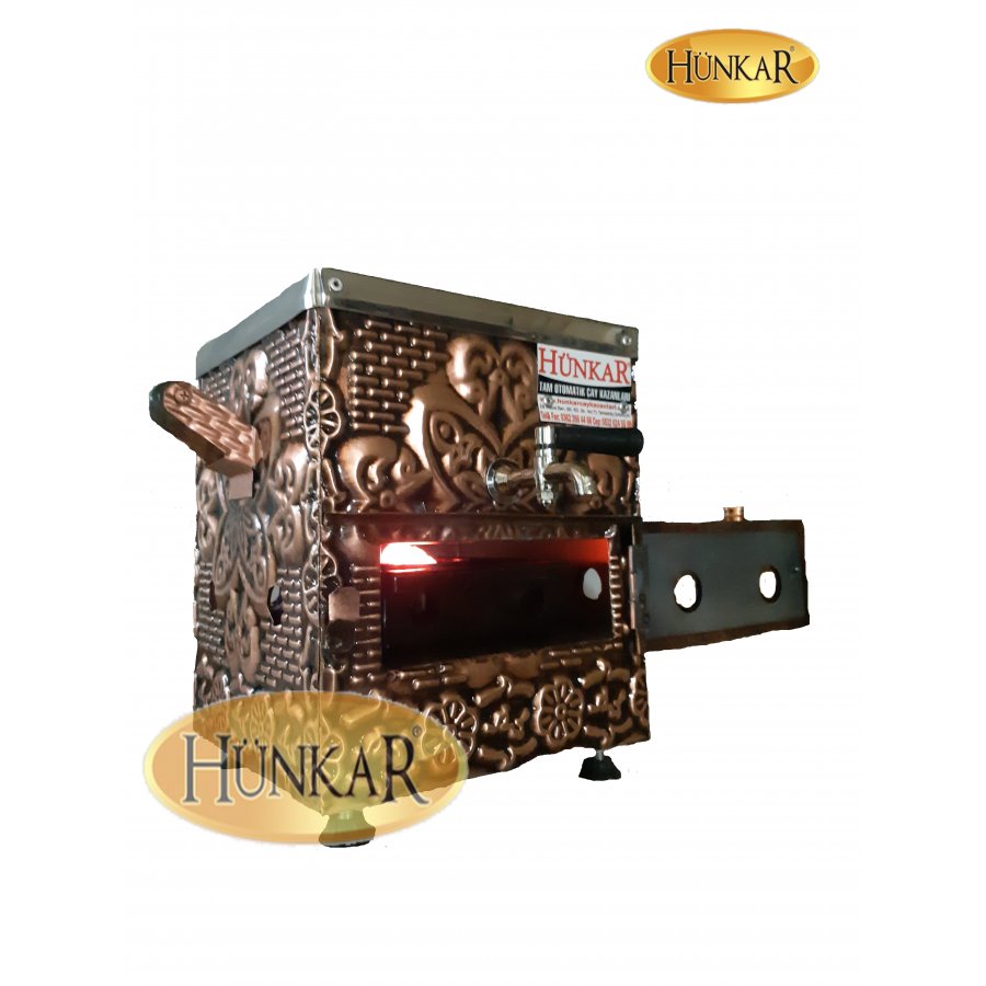 KÖMÜRLÜ - JELLİ YALITIMLI 3 LİTRE BAKIR SEMAVER 
