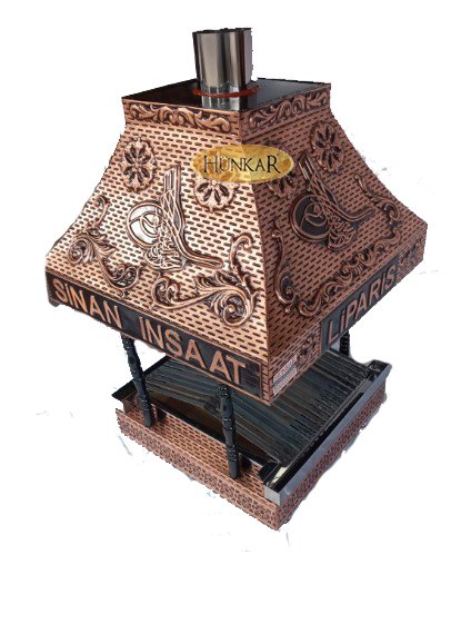 yazılı masa üstü yalıtımlı bakır kebap ocağı 80X80 kendin pişir kendin ye