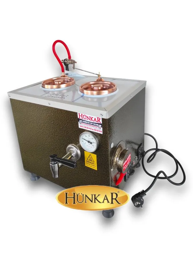 ÖZEL ÖLÇÜLÜ 2Lİ  20 LİTRE STATİK FIRIN BOYALI BAKIR ÇAY KAZANI 