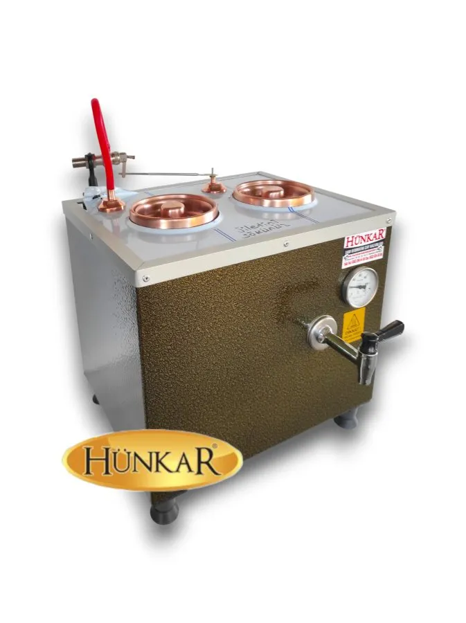 ÖZEL ÖLÇÜLÜ 2Lİ  20 LİTRE STATİK FIRIN BOYALI BAKIR ÇAY KAZANI 