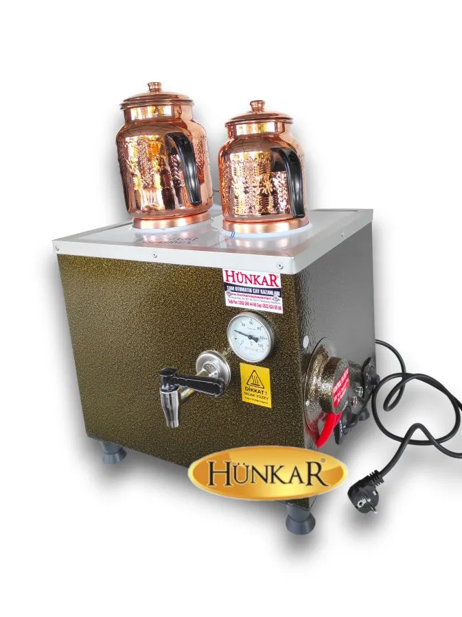 ÖZEL ÖLÇÜLÜ 2Lİ  20 LİTRE STATİK FIRIN BOYALI BAKIR ÇAY KAZANI 