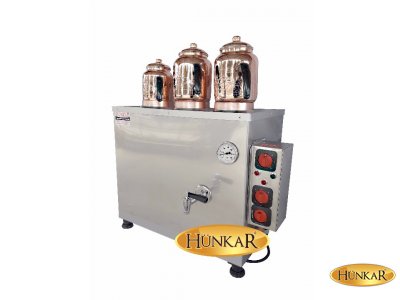 SADE ELEKTRİKLİ 3DEMLİKLİ INOX SU OTOMATİKLİ ÇAY KAZANI