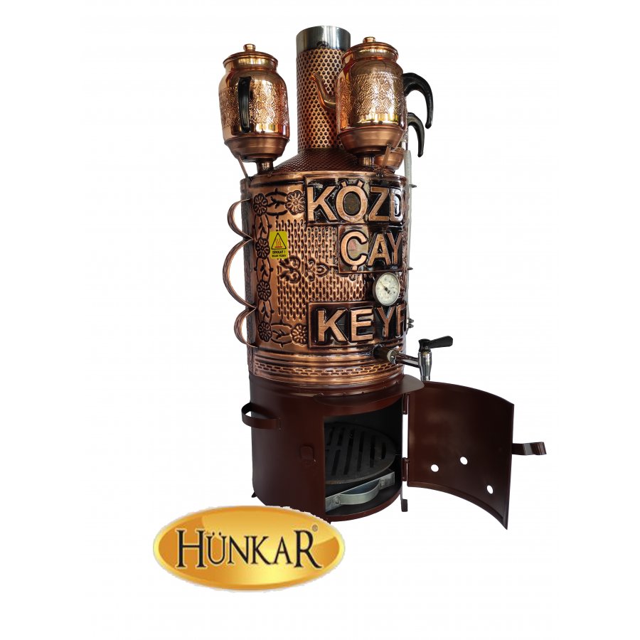 30 LİTRELİK BAKIR 3 DEMLİKLİ SEMAVER 