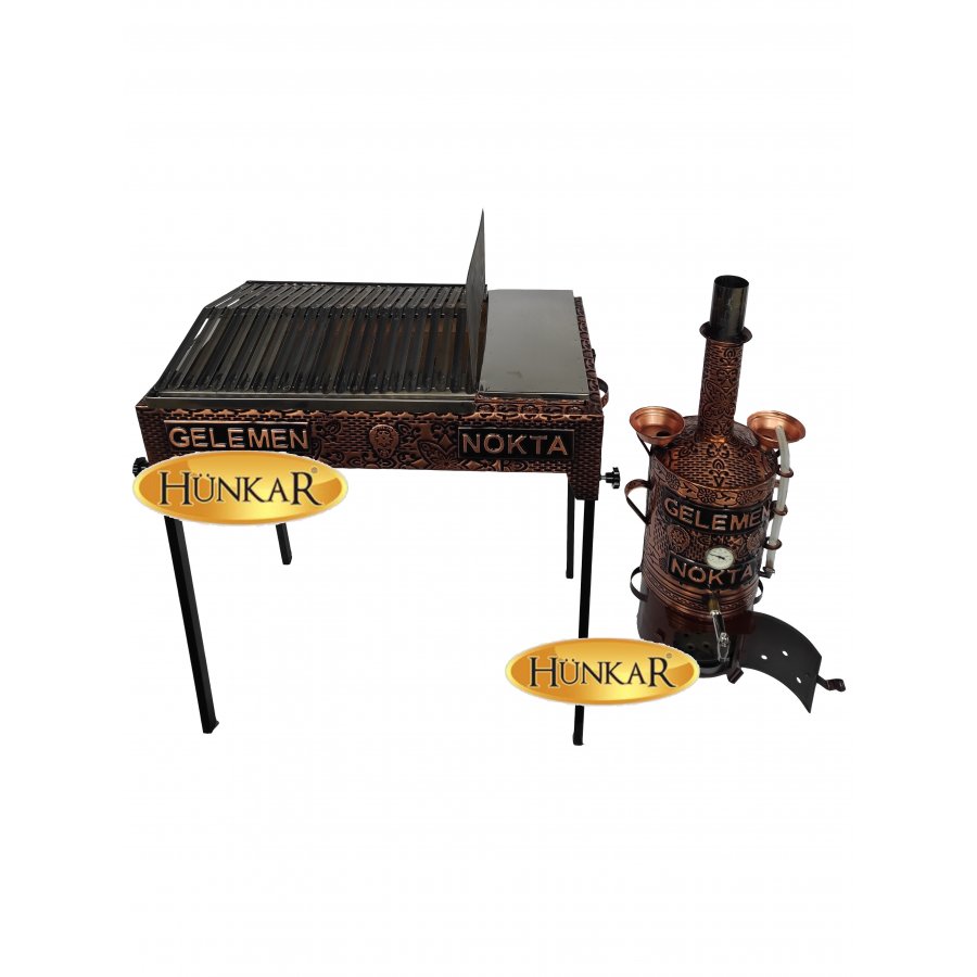 BASKILI 20 LİTRE BAKIR SEMAVER