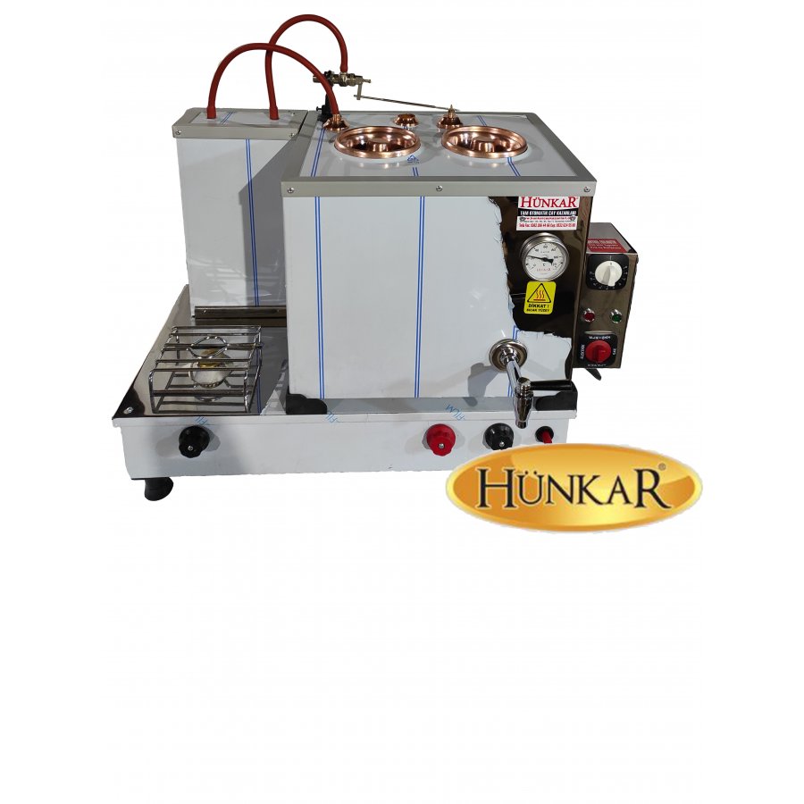 2 Lİ İÇ BAKIR DIŞ KROM 30 LT TAM OTOMATİK ÇAY KAZANI 