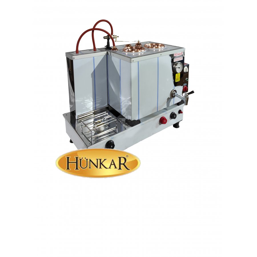 2 Lİ İÇ BAKIR DIŞ KROM 30 LT TAM OTOMATİK ÇAY KAZANI 