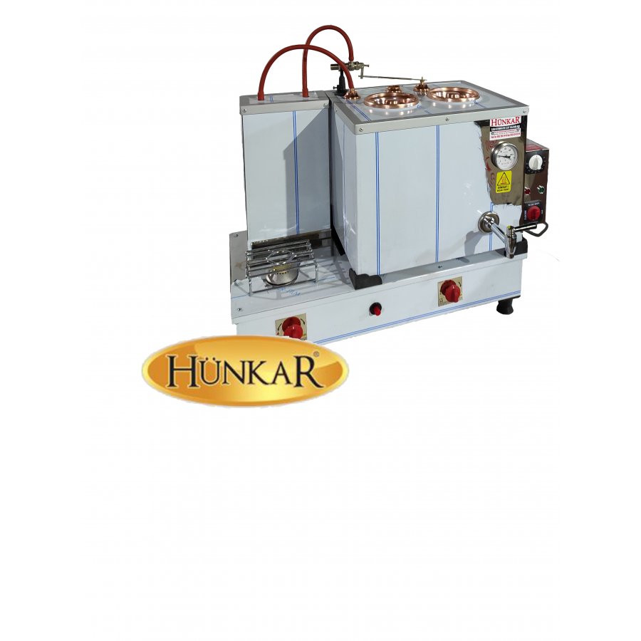 2 Lİ İÇ BAKIR DIŞ KROM 30 LT TAM OTOMATİK ÇAY KAZANI 