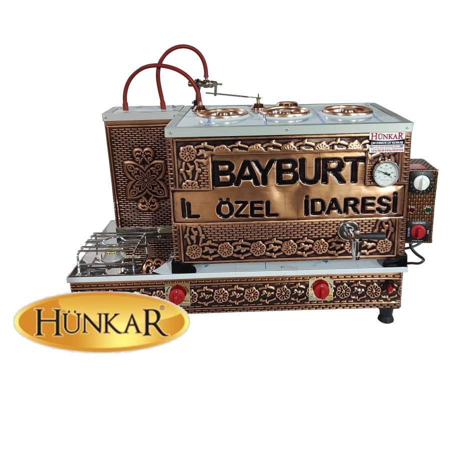 İÇ DIŞ BAKIR 40 LT 3LÜ EMNİYET VENTİLLİ TAM OTOMATİK ÇAY KAZANI