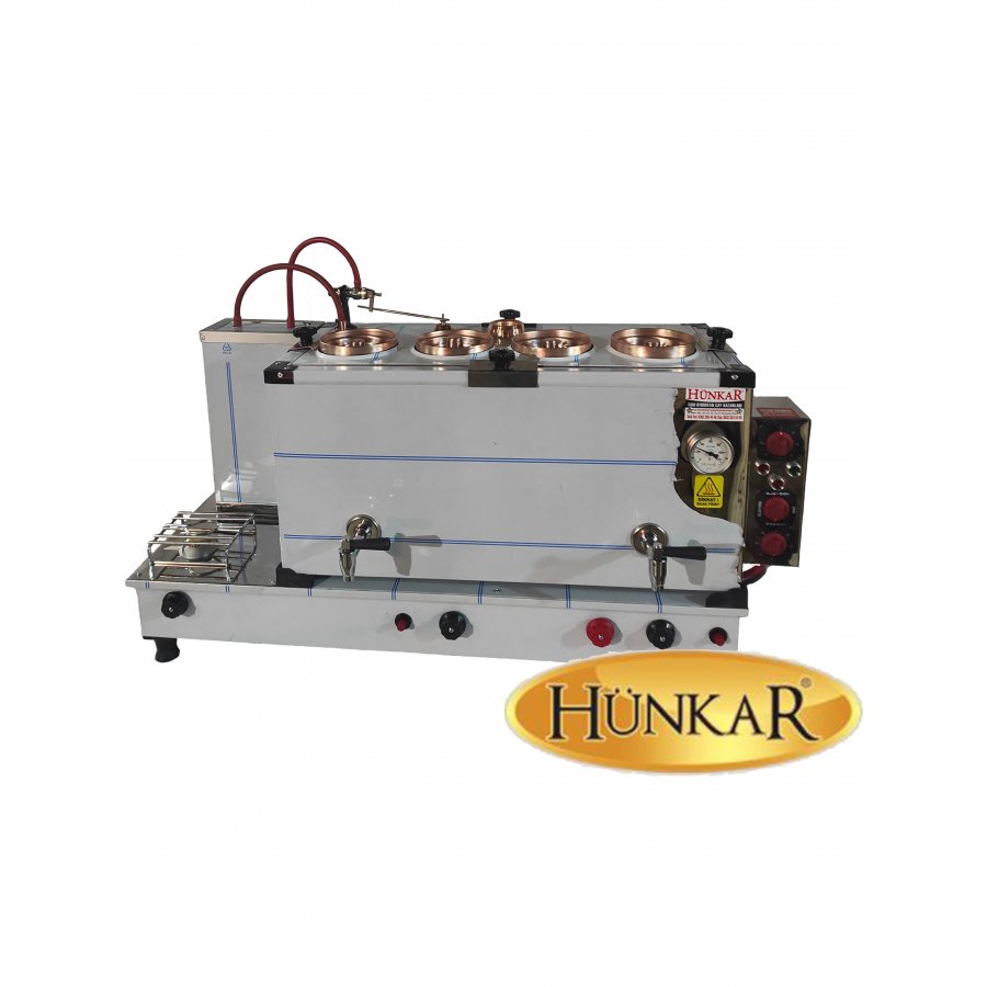 4LÜ AÇILIR DIŞ KROM İÇ BAKIR 60 LT TAM OTOMATİK ÇAY KAZANI 