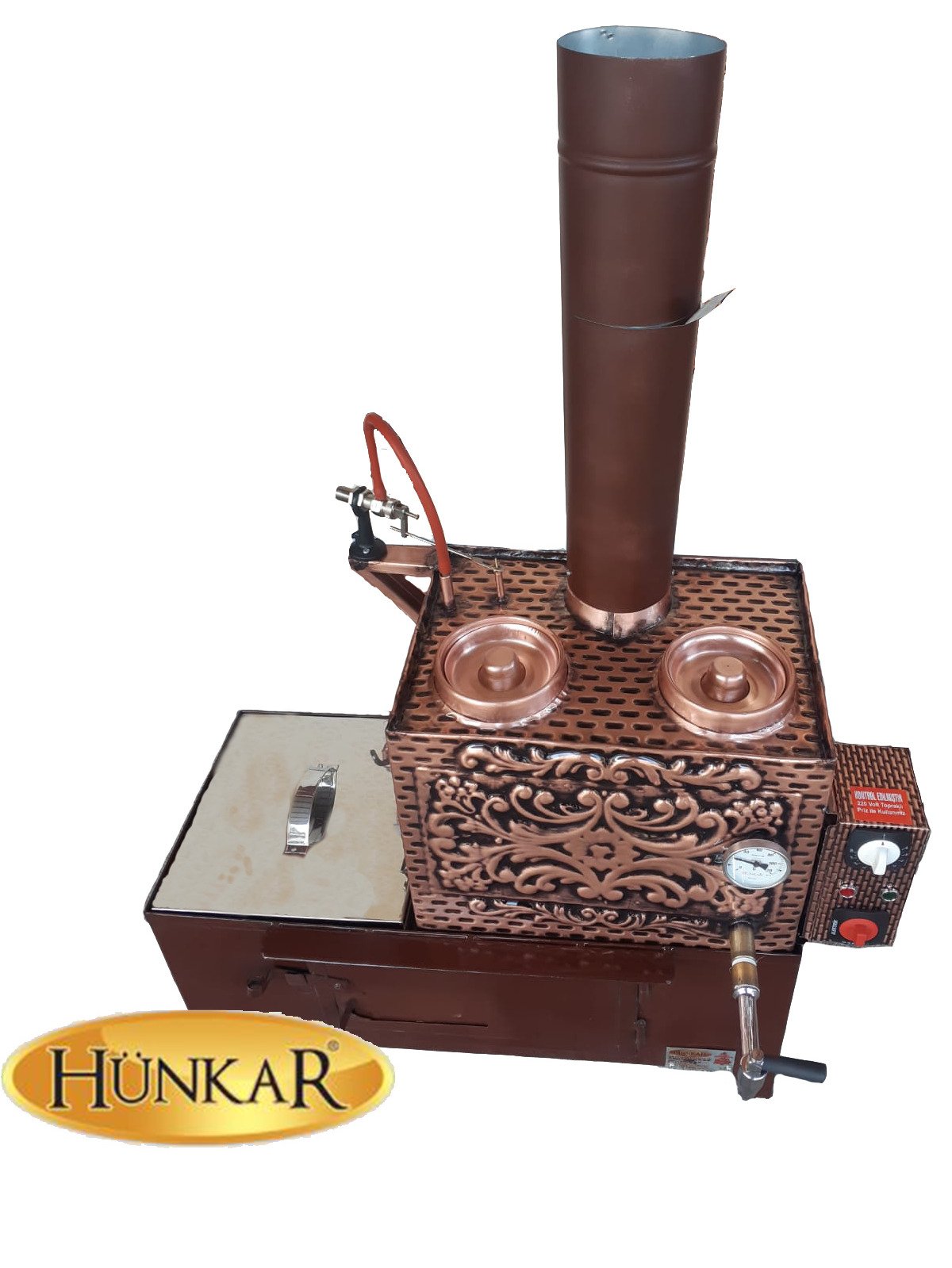 ODUNLU 2Lİ 30 LT ELEKTRİKLİ KUMDA KAHVELİ YALITIMSIZ BAKIR ÇAY KAZANI 