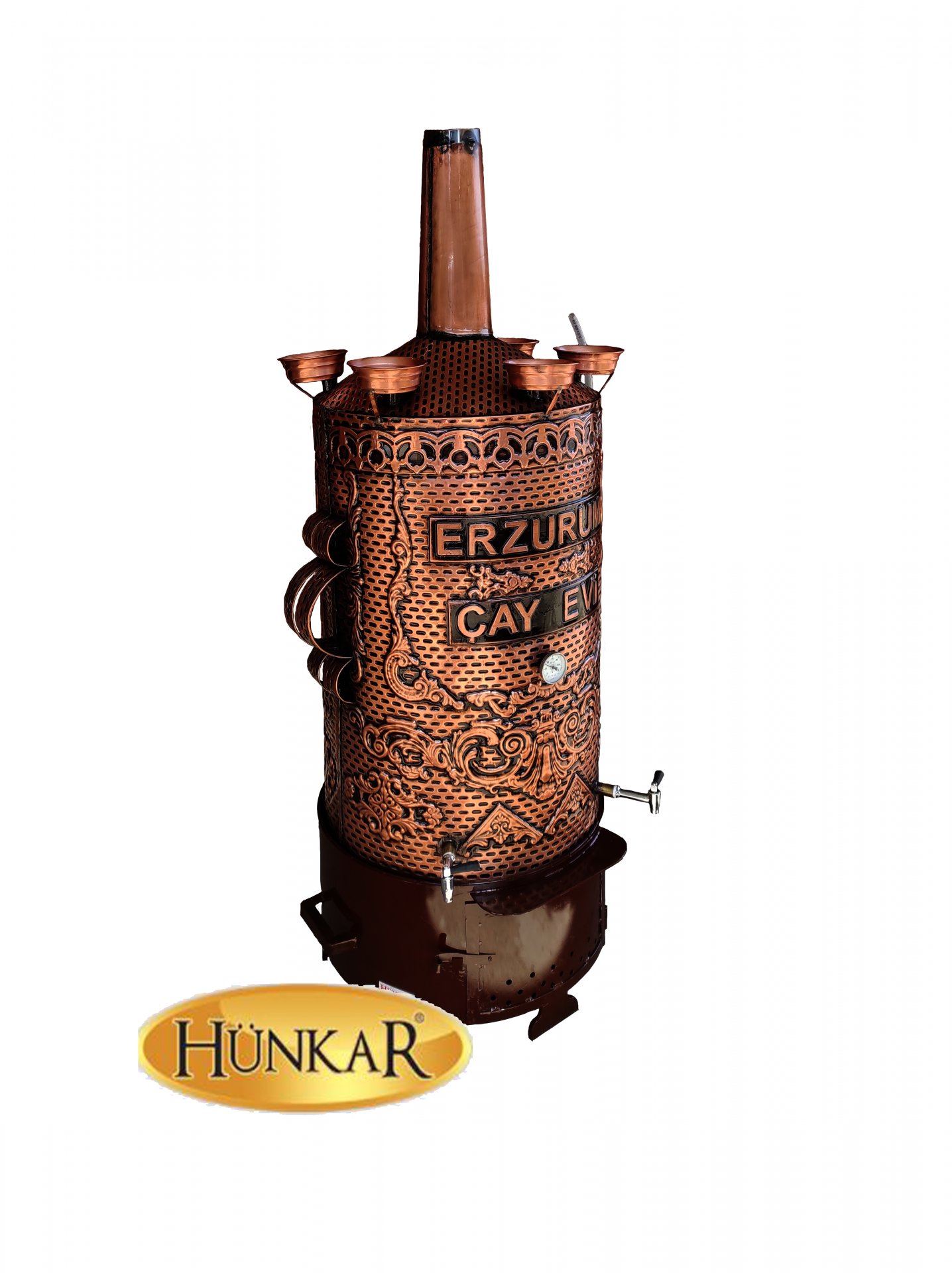 250 LİTRELİK BAKIR İŞLEMELİ SEMAVER