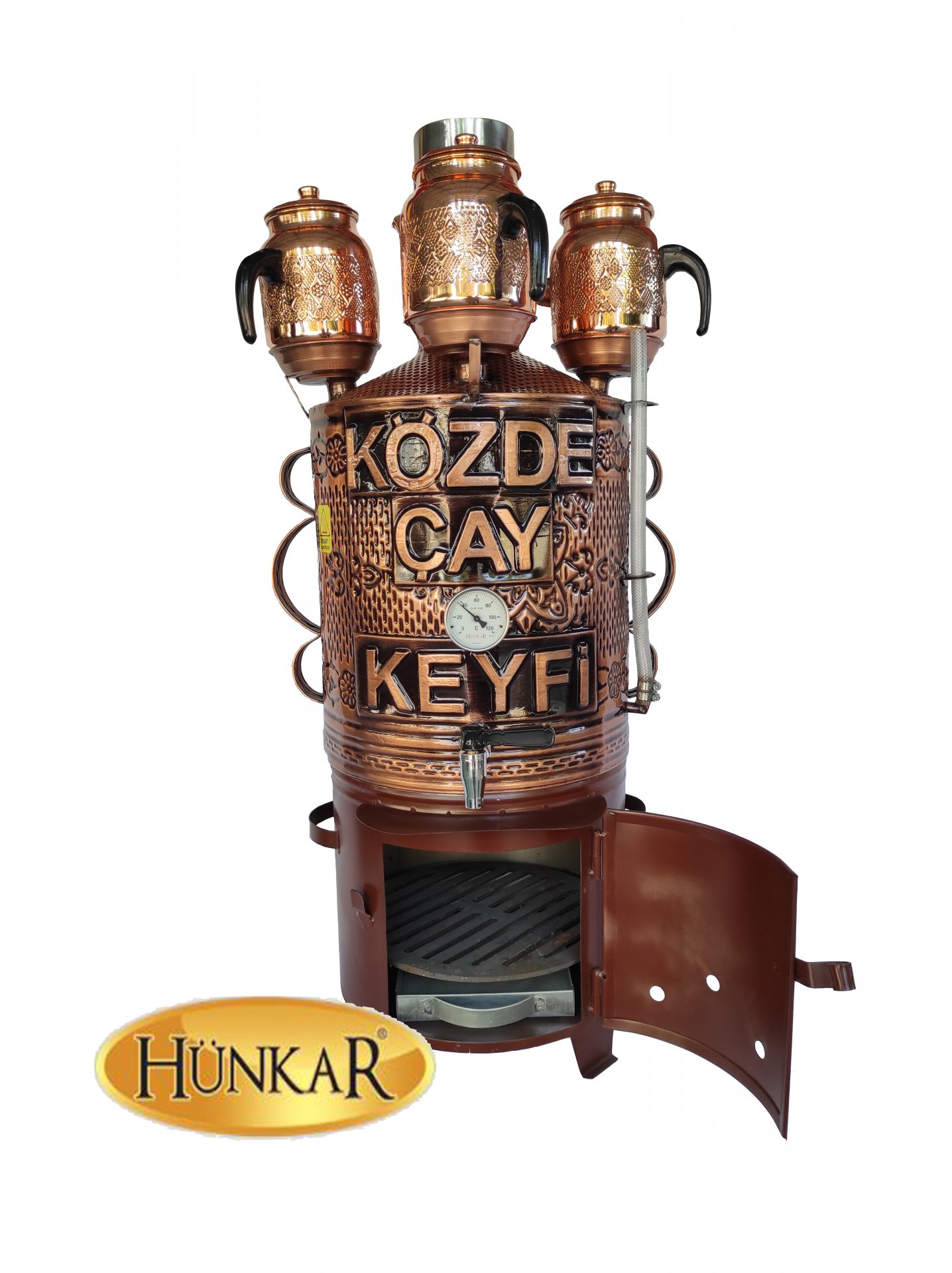 30 LİTRELİK BAKIR 3 DEMLİKLİ SEMAVER 