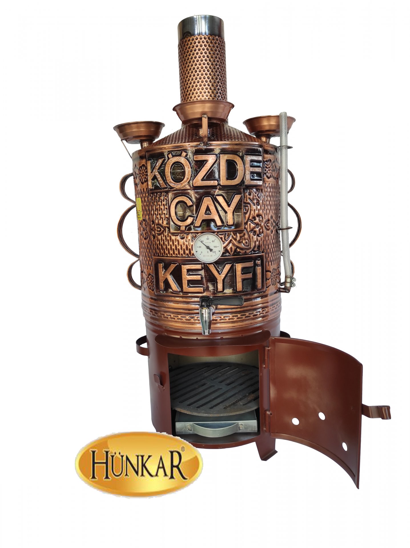 30 LİTRELİK BAKIR 3 DEMLİKLİ SEMAVER 