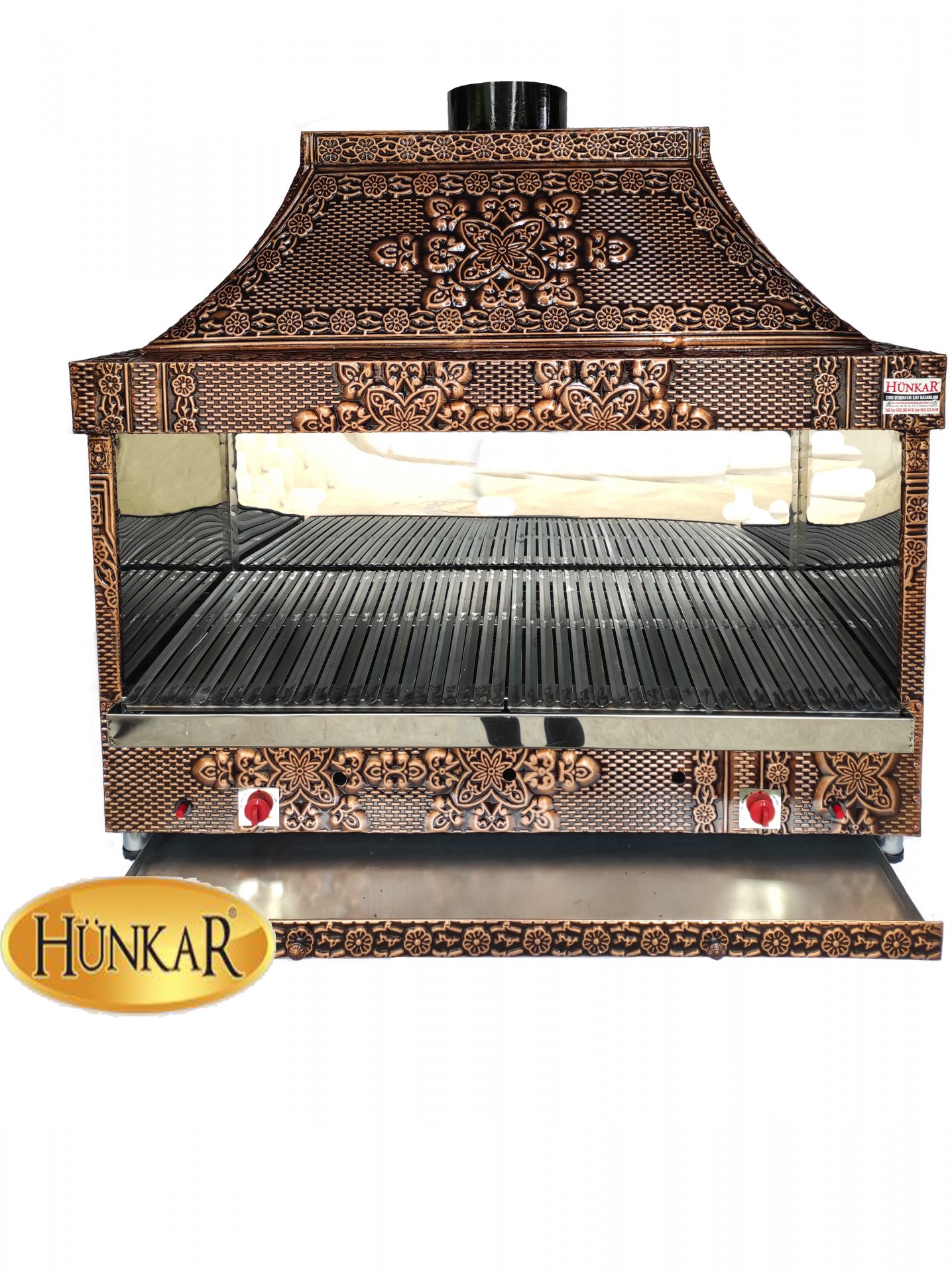 120*125*55 ÖLÇÜLERİNDE TÜPLÜ FULL İZOLASYONLU BAKIR İŞLEMELİ IZGARA 