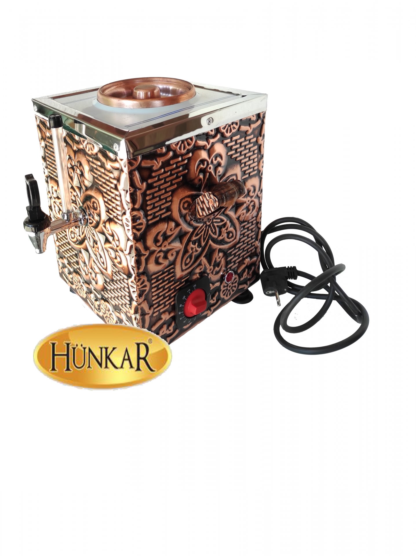 ELEKTRİKLİ BAKIR YALITIMLI 6 LİTRELİK BÜRO TİPİ MİNİ SEMAVER