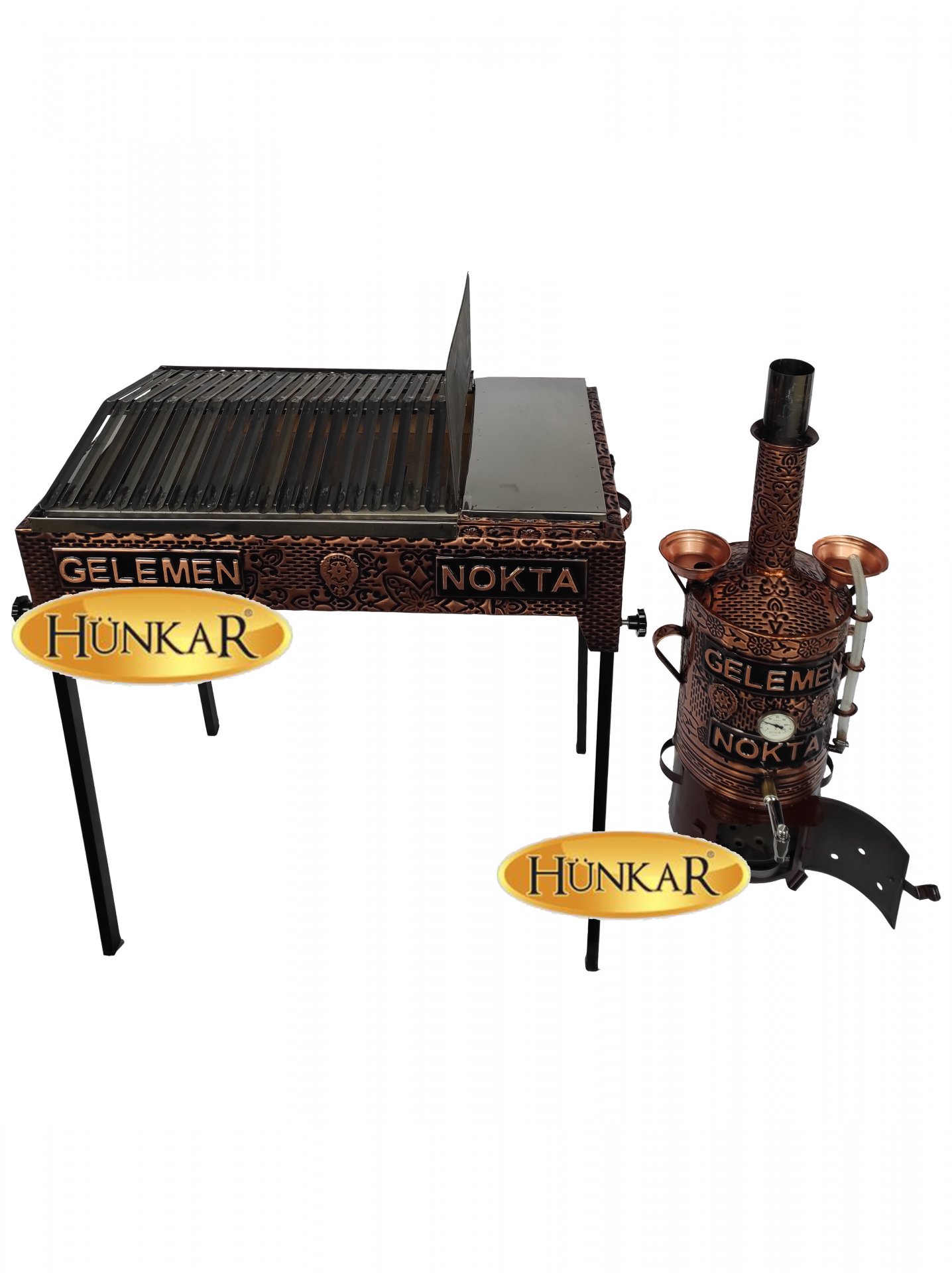 BASKILI 20 LİTRE BAKIR SEMAVER