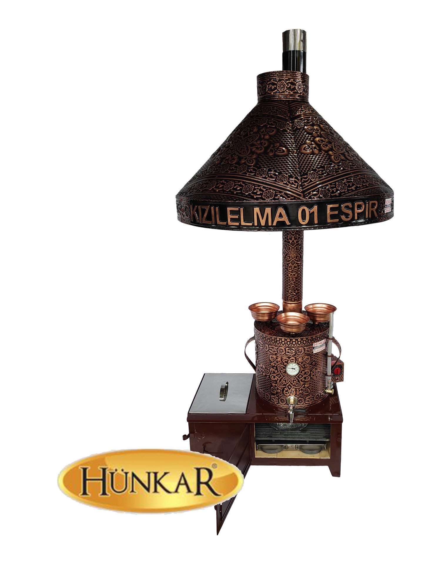 SEMAVER 25 LT YALITIMLI ELEKTRİKLİ KUMDA KAHVELİ DAVLUMBAZLI FULL BAKIR 