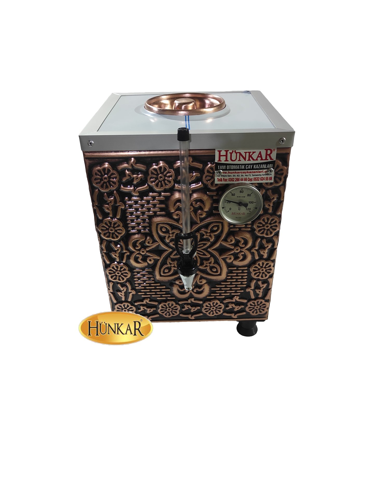 10 LİTRE YALITIMLI SADE ELEKTRİKLİ İÇ- DIŞ BAKIR MİNİ ÇAY KAZANI-ÇAYMATİK-KETTLE